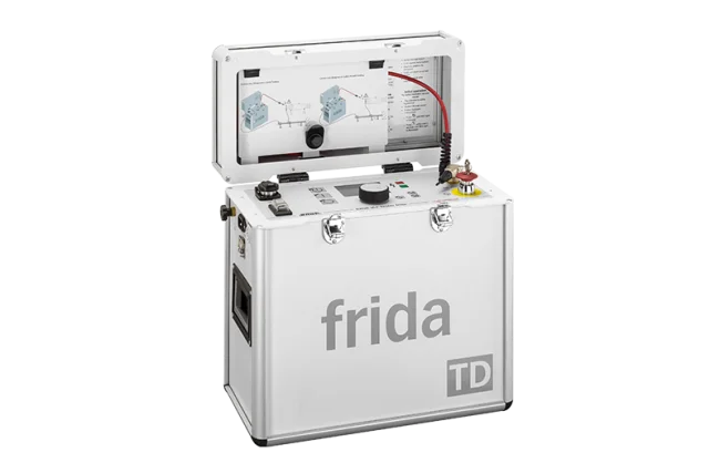 Baur FRIDA VLF TD Pruebas a Cables